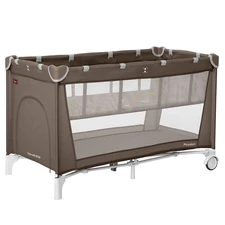 Манеж Carrello Piccolo+ CRL-18102 Chocolate Brown со вторым дном, коричневый